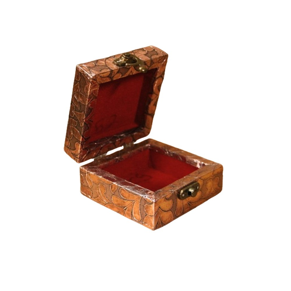 Wooden Jewelry Box Makeup and Organizer Women Ring Storage